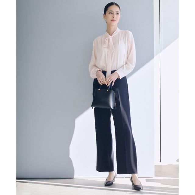 ロペ（ROPE’）/トリアセダブルクロス ストレートワイドパンツ/セットアップ対応・イージーケア・26SS_5