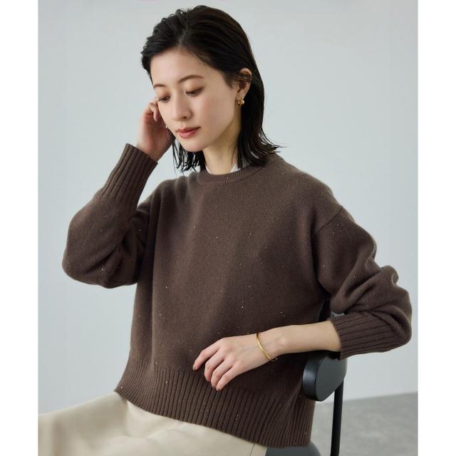 ロペ（ROPE’）/スーパーファインメリノウールスパンコールニット_2