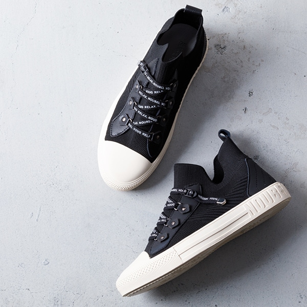 ヌーベルヴォーグ リラックス（NOUBEL VOUG Relax）/【25秋冬新作】【人気商品】軽量レースアップニットスニーカー