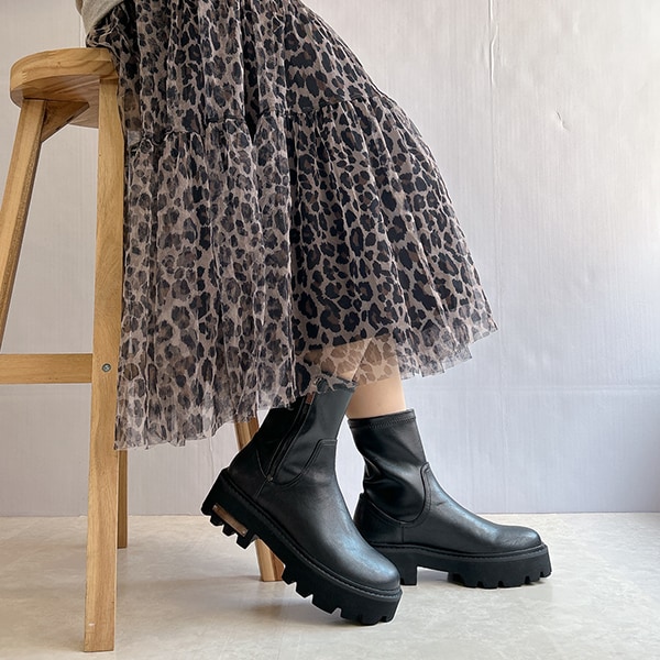 ヌーベルヴォーグ リラックス（NOUBEL VOUG Relax）/【25秋冬新作】タンクソール やわらかミドルブーツ