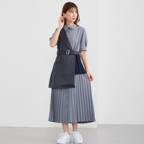 NICOLE CLUB（NICOLE CLUB）/ジレドッキングワンピース