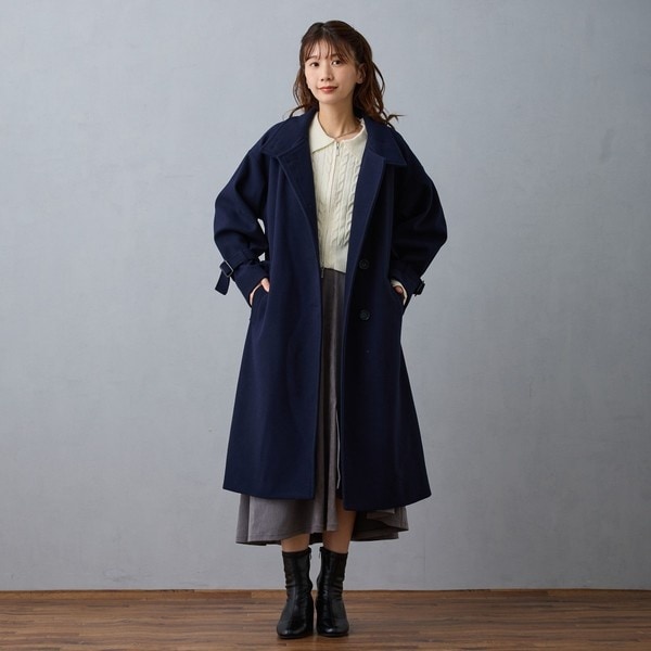 NICOLE CLUB（NICOLE CLUB）/スタンドカラーロングコート