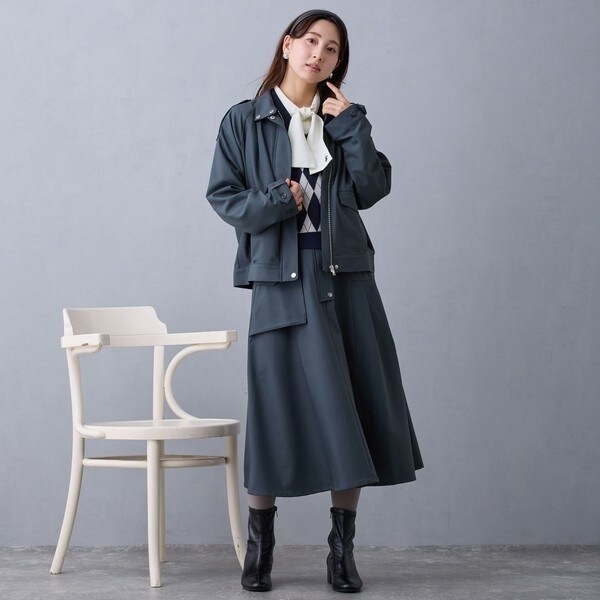 NICOLE CLUB（NICOLE CLUB）/スタンドカラートレンチジャケット