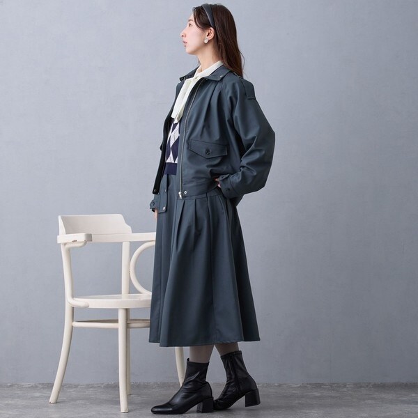 NICOLE CLUB（NICOLE CLUB）/スタンドカラートレンチジャケット