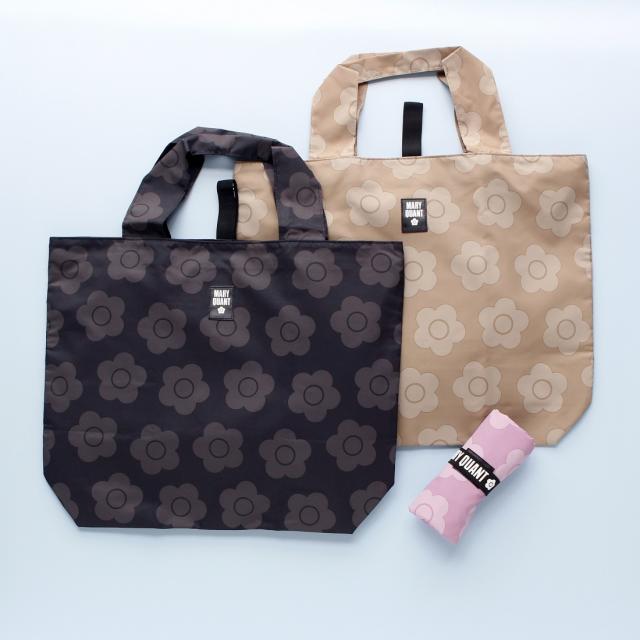 マリークワント（MARY QUANT）/【約38×36×10cm】洗えるエコバッグ 0001