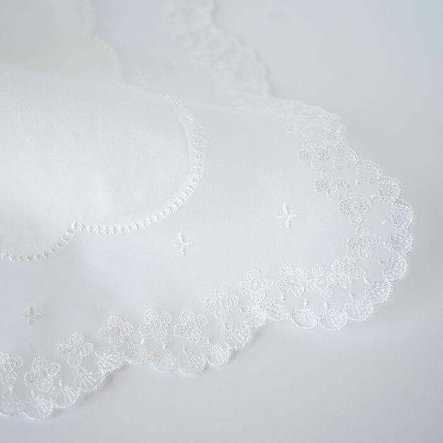 ブルーミング（BLOOMING）/【約30×30cm】ブライダル レースハンカチ