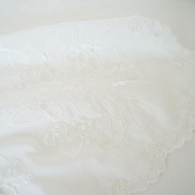 ブルーミング（BLOOMING）/【約30×30cm】ブライダル 刺繍ハンカチ