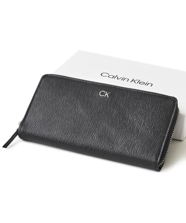 アドポーション（ADPOSION）/【 】ワンポイント レザーラウンドジップ ロングウォレット