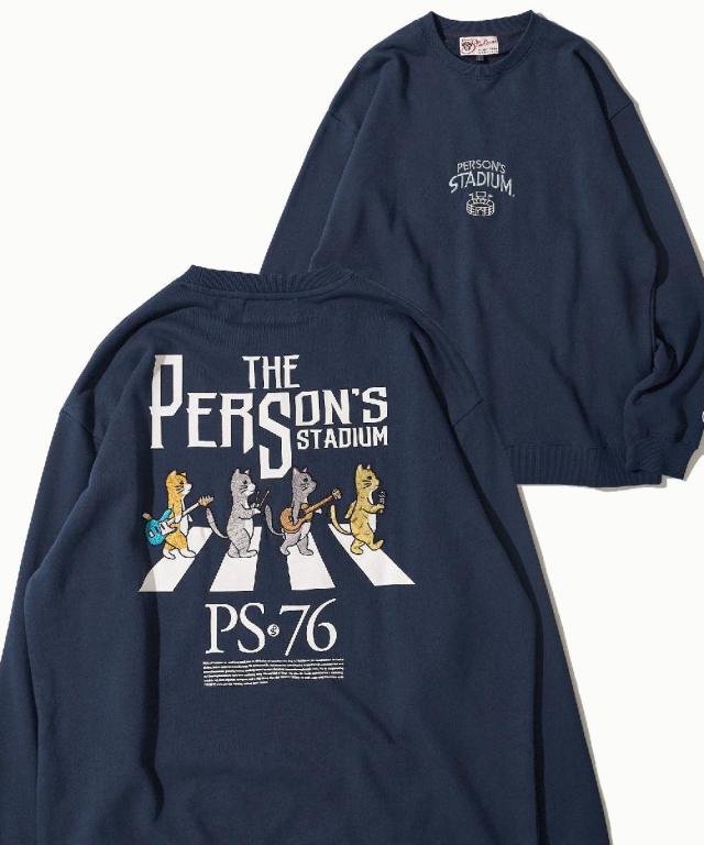 アドポーション（ADPOSION）/【PERSON’S STADIUM / パーソンズスタジアム】バンドネコ刺繍スウェット アドポーション（ADPOSION）/【PERSON'S STADIUM / パーソンズ