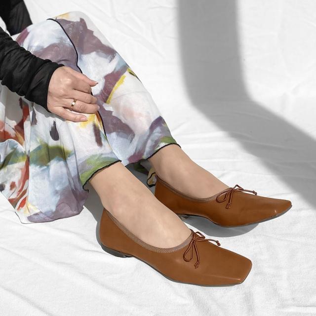 マミアン（MAMIAN）/【ソフトな履き心地】スクエアトゥ バレエシューズ /M10301の通販は