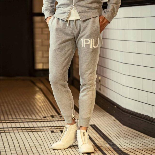 ウノピゥウノウグァーレトレ リラックス（1PIU1UGUALE3 RELAX）/刺繍ロゴスウェットロングパンツ