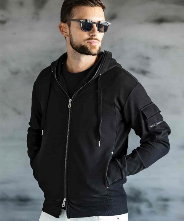 ウノピゥウノウグァーレトレ リラックス（1PIU1UGUALE3 RELAX）/1PIU1UGUALE3 RELAX スウェットカーゴパーカー