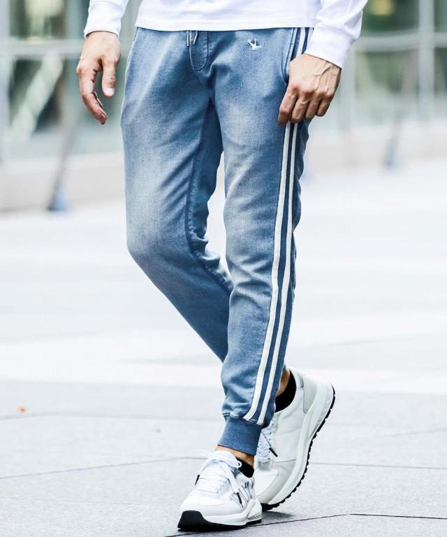 ウノピゥウノウグァーレトレ リラックス（1PIU1UGUALE3 RELAX）/【WEB/直営店限定】1PIU1UGUALE3 RELAX サイドラインジョグパンツ