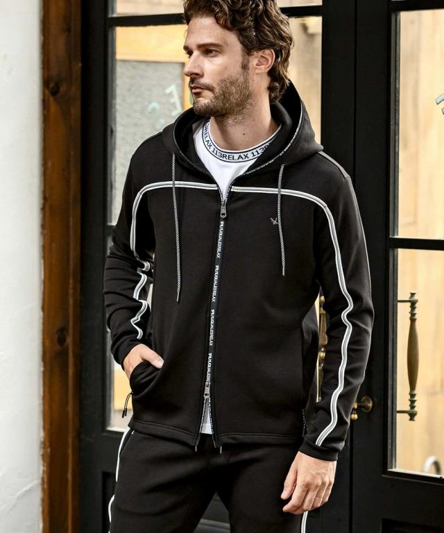 ウノピゥウノウグァーレトレ リラックス（1PIU1UGUALE3 RELAX）/1PIU1UGUALE3 RELAX イピングラインランニングパーカー