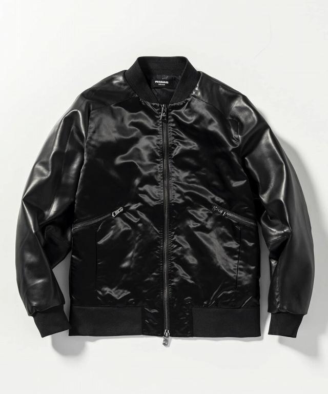 美品 1piu1uguale3 ウノピゥウノウグァーレトレ MA-1 ブラック ウノピゥウノウグァーレトレ リラックス（1PIU1UGUALE3 RELAX