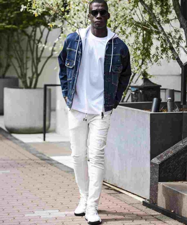 【NEW】ウノピゥウノウグァーレトレ リラックス（1PIU1UGUALE3 RELAX）/1PIU1UGUALE3 RELAX デニムジャケットフーディー