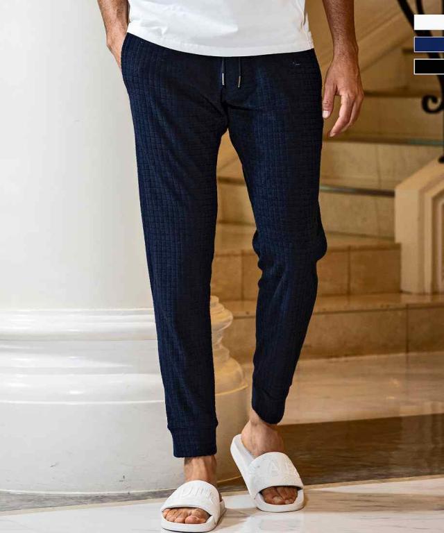 ウノピゥウノウグァーレトレ リラックス（1PIU1UGUALE3 RELAX）/1PIU1UGUALE3 RELAX ブロックパイルパンツ