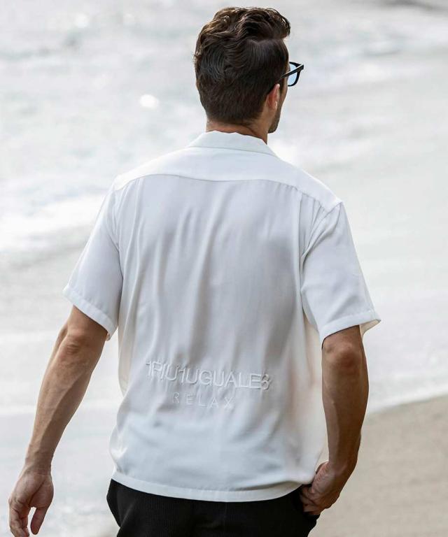 ウノピゥウノウグァーレトレ リラックス（1PIU1UGUALE3 RELAX）/1PIU1UGUALE3 RELAX ロゴアロハTシャツ_10