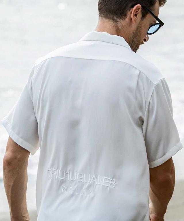 ウノピゥウノウグァーレトレ リラックス（1PIU1UGUALE3 RELAX）/1PIU1UGUALE3 RELAX ロゴアロハTシャツ_12
