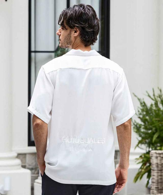 ウノピゥウノウグァーレトレ リラックス（1PIU1UGUALE3 RELAX）/1PIU1UGUALE3 RELAX ロゴアロハTシャツ_4