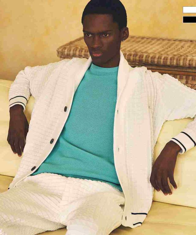 ウノピゥウノウグァーレトレ リラックス（1PIU1UGUALE3 RELAX）/1PIU1UGUALE3 RELAX スクエアパターンニットショールカラー「LEON 4月…