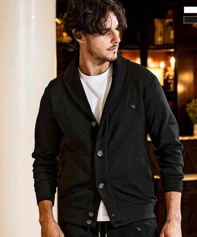 ウノピゥウノウグァーレトレ リラックス（1PIU1UGUALE3 RELAX）/1PIU1UGUALE3 RELAX ビッグカモジャガードショールカラー