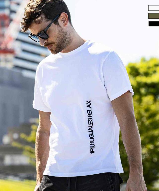 【NEW】ウノピゥウノウグァーレトレ リラックス（1PIU1UGUALE3 RELAX）/1PIU1UGUALE3 RELAX バーチカルエンブロイディー半袖Tシャツの通販は 6,732円
