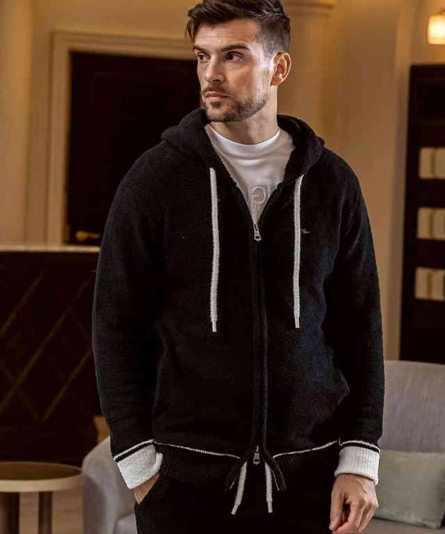 ウノピゥウノウグァーレトレ リラックス（1PIU1UGUALE3 RELAX）/1PIU1UGUALE3 RELAX バイカラーニットジップパーカー