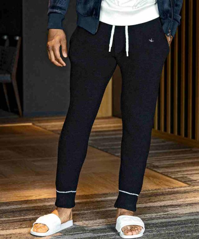 ウノピゥウノウグァーレトレ リラックス（1PIU1UGUALE3 RELAX）/1PIU1UGUALE3 RELAX バイカラーニットロングパンツ