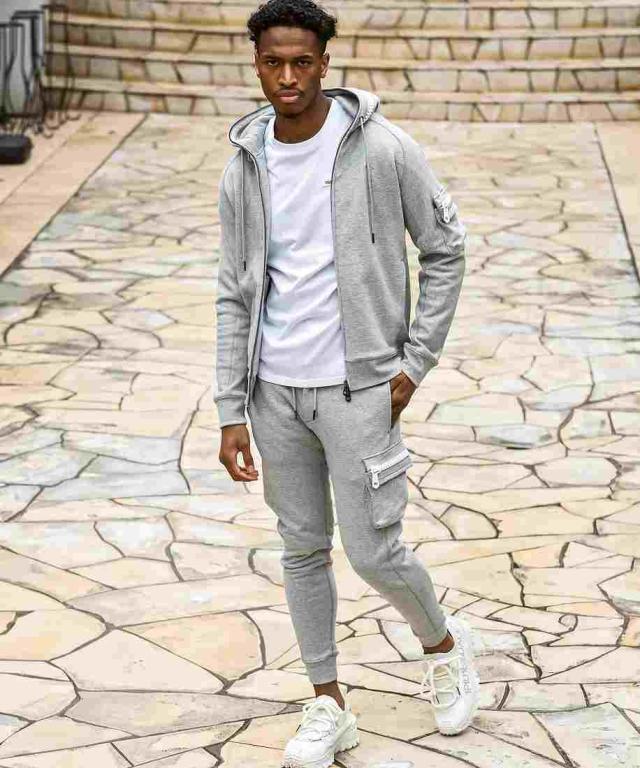 PIU1UGUALE3 RELAX スウェットセットアップ ラインストーン L 1PIU1UGUALE3 RELAX セットアップ メンズ スウェット ラインストーン