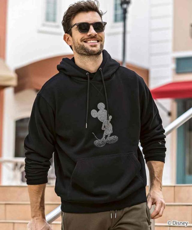 ウノピゥウノウグァーレトレ リラックス（1PIU1UGUALE3 RELAX）/1PIU1UGUALE3 RELAX ミッキーマウス グラデーションラインストーンスウ…