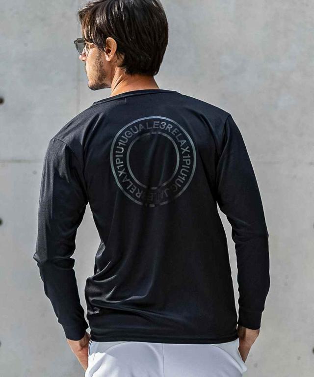 ウノピゥウノウグァーレトレ リラックス（1PIU1UGUALE3 RELAX）/1PIU1UGUALE3 RELAX【リカバリーテックウェア】サークルロゴロングTシ…