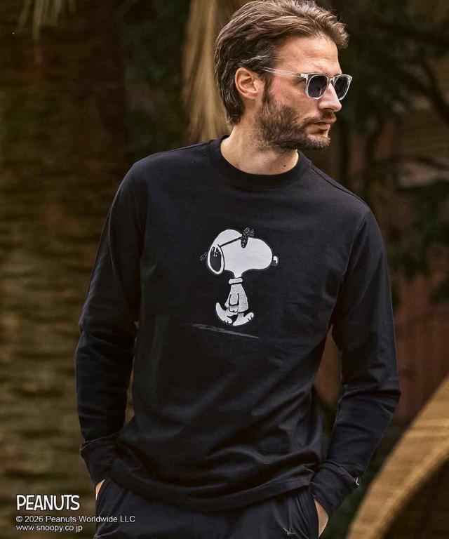ウノピゥウノウグァーレトレ リラックス（1PIU1UGUALE3 RELAX）/1PIU1UGUALE3 RELAX 【スヌーピー】ジョー・クールロングTシャツ
