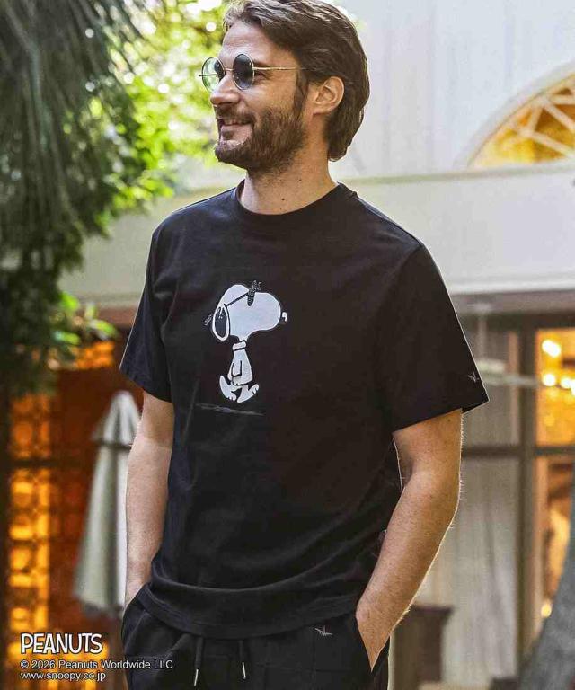 ウノピゥウノウグァーレトレ リラックス（1PIU1UGUALE3 RELAX）/1PIU1UGUALE3 RELAX 【スヌーピー】ジョー・クール半袖Tシャツ