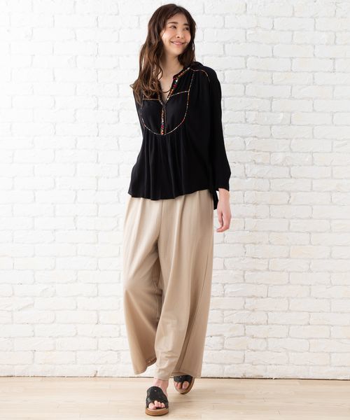 サブ ストリート/【9・15号】『LOUIZON』幾何モチーフブラウス サブ ストリート/【9・15号】『LOUIZON』幾何モチーフブラウス