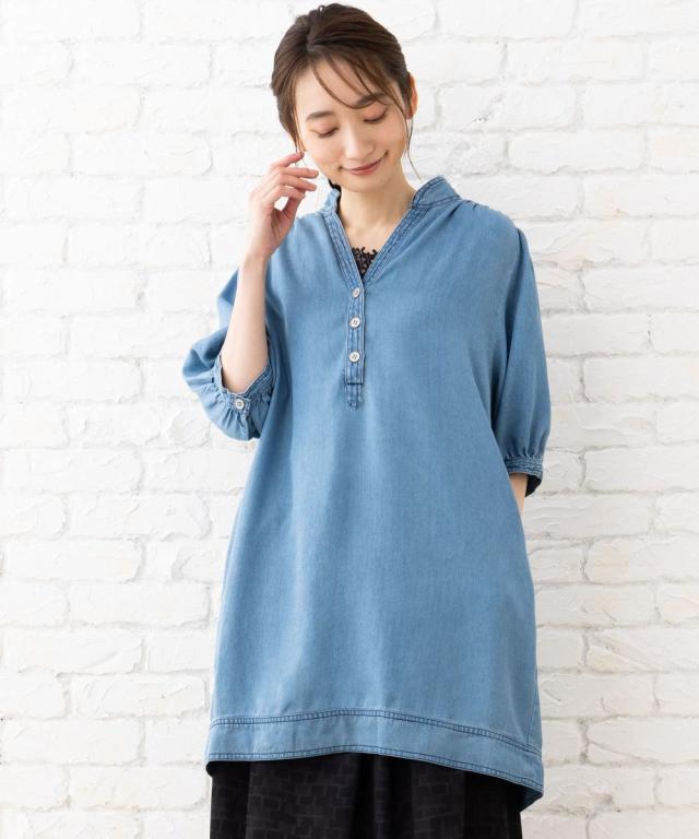 サブ ストリート（sab street）/【大きいサイズ】 15号(3L) THE Korner　キーネックシャツ