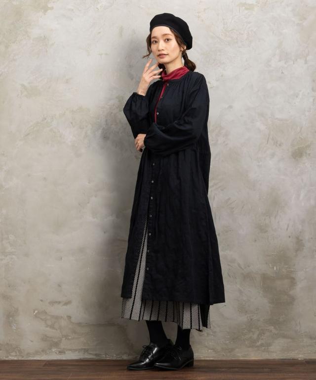 サブストリート（sab street）/9号・15号・19号 INDESIGN スターエンブロイダリー前開きワンピース