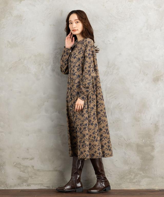 サブストリート（sab street）/ 9号・15号 INDESIGN ケーブルニットベスト×ボタニカルワンピースアンサンブルの通販は