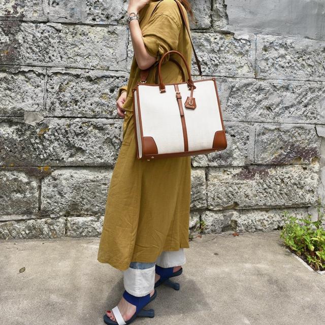 ユー（U）/キャンバスJuliangle【ジュリアングル】トートバッグ/L