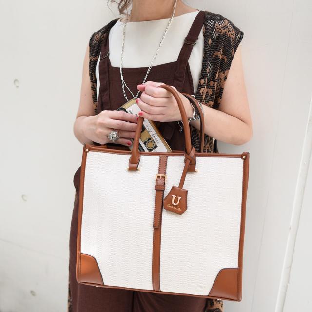 ユー（U）/キャンバスJuliangle【ジュリアングル】トートバッグ/L