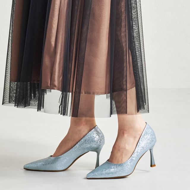 オリエンタルトラフィック（ORiental TRaffic）/フラワー柄ポインテッドトゥパンプス/MOR109