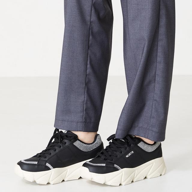 オリエンタルトラフィック（ORiental TRaffic）/グリッター×スムース厚底スニーカー/OT3741