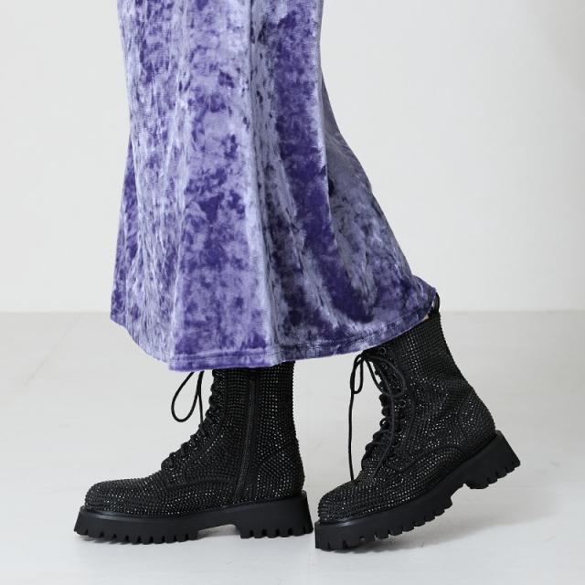 オリエンタルトラフィック（ORiental TRaffic）/ラインストーンレースアップシューズ/41425