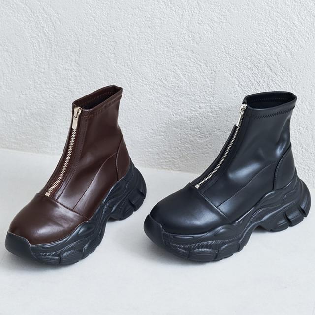 オリエンタルトラフィック（ORiental TRaffic）/フロントジップスニーカーソールブーツ/41437