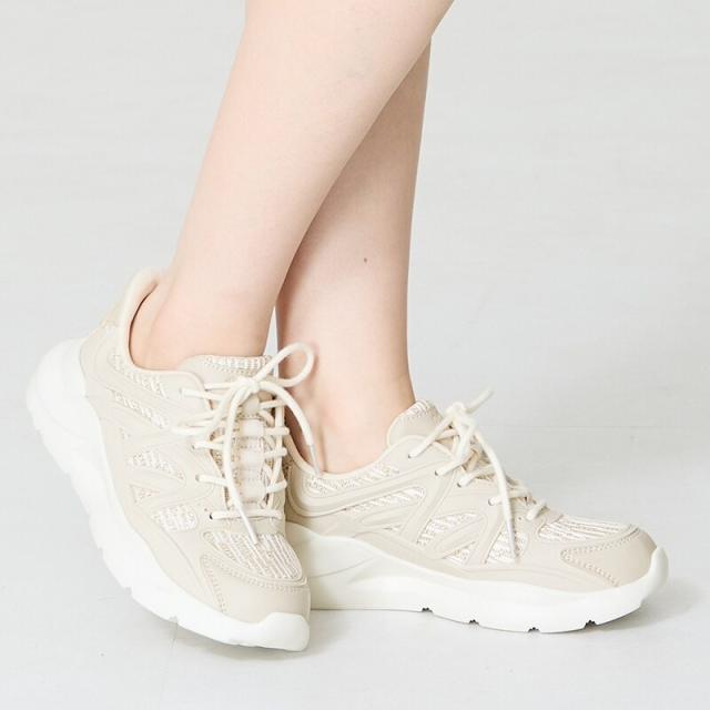 オリエンタルトラフィック（ORiental TRaffic）/ラバーパーツ×ラメ織りレーススニーカー/OT3760