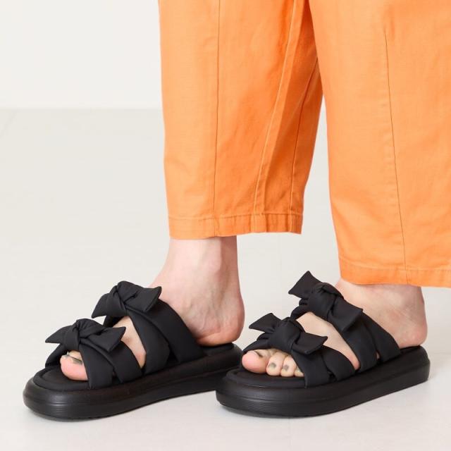 オリエンタルトラフィック（ORiental TRaffic）/ダブルリボンベルト厚底サンダル/51219