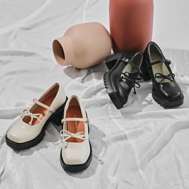 オリエンタルトラフィック（ORiental TRaffic）/【25秋冬新作】リボンストラップメリージェーンシューズ/51309