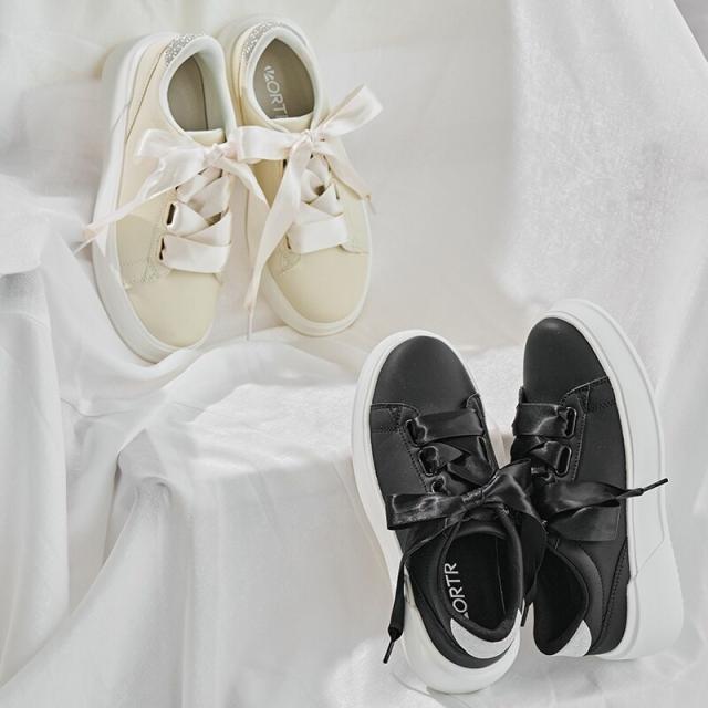 オリエンタルトラフィック（ORiental TRaffic）/【25秋冬新作】サテンリボンコートソールスニーカー/OT3771