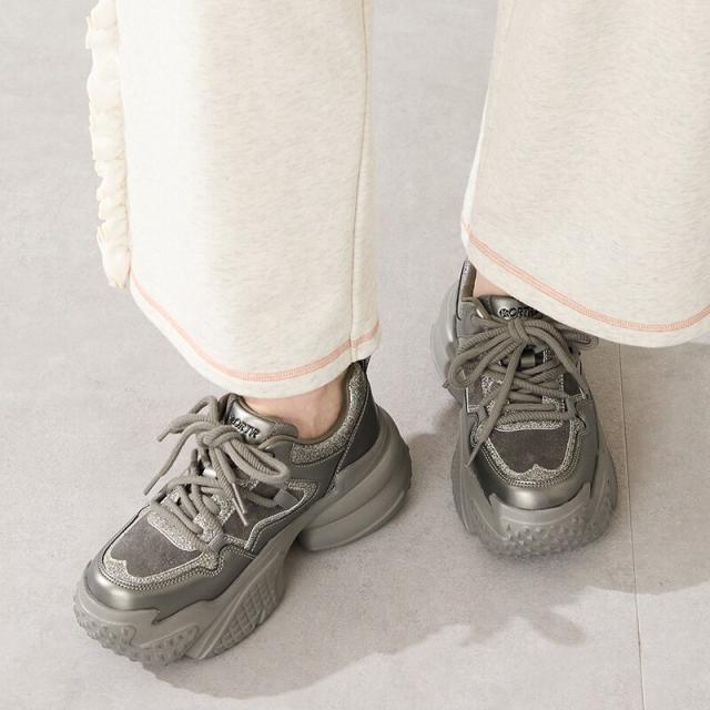 オリエンタルトラフィック（ORiental TRaffic）/【25秋冬新作】ダブルシューレース厚底スニーカー/OT3776 オリエンタルトラフィック（ORiental TRaffic）/【25秋冬新作】ダブル