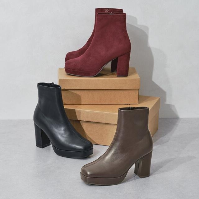 オリエンタルトラフィック（ORiental TRaffic）/【25秋冬新作】プラットフォームヒールショートブーツ/51410